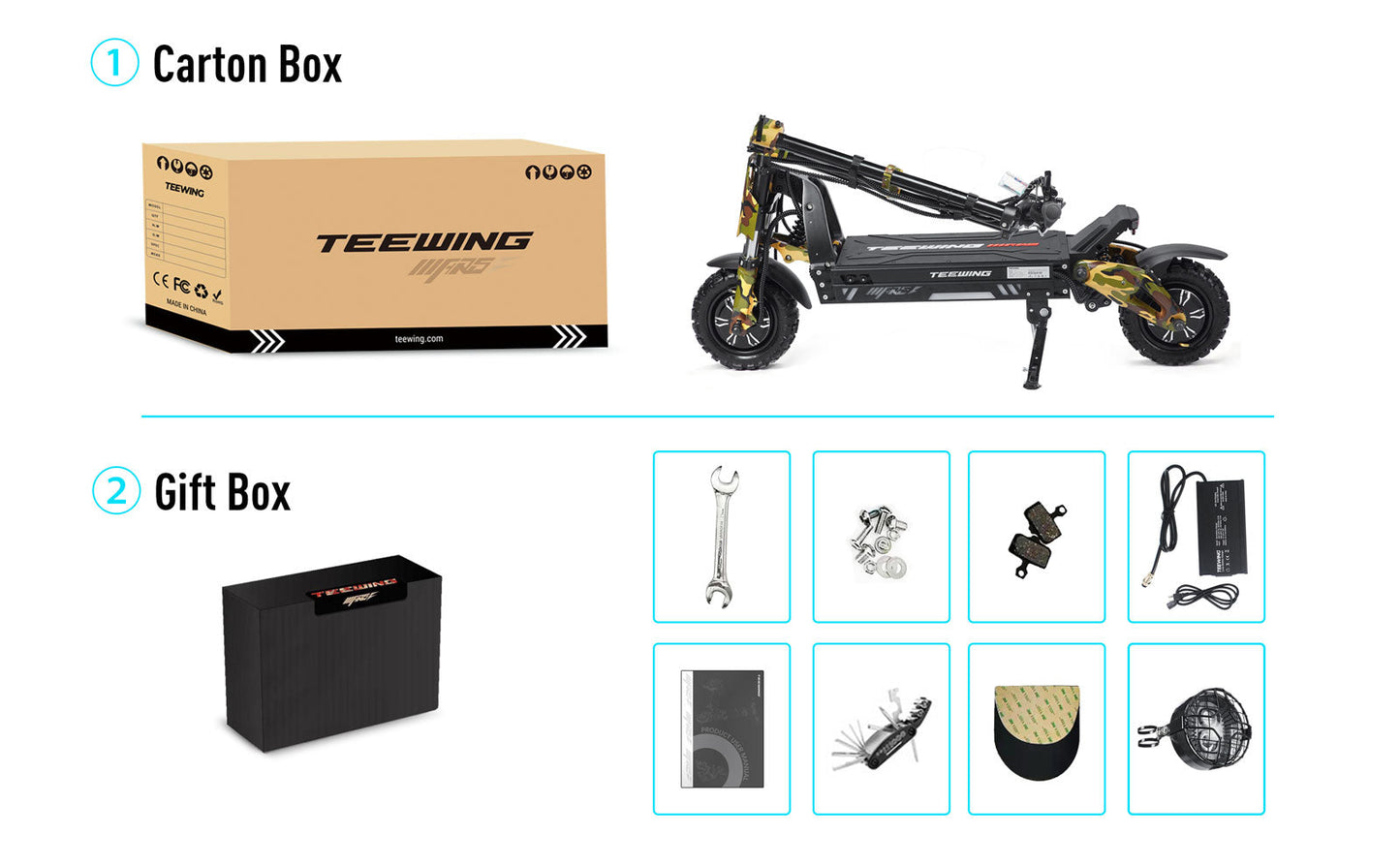 Teewing Mars XTR 10000W Dual Motor Electric Scooter