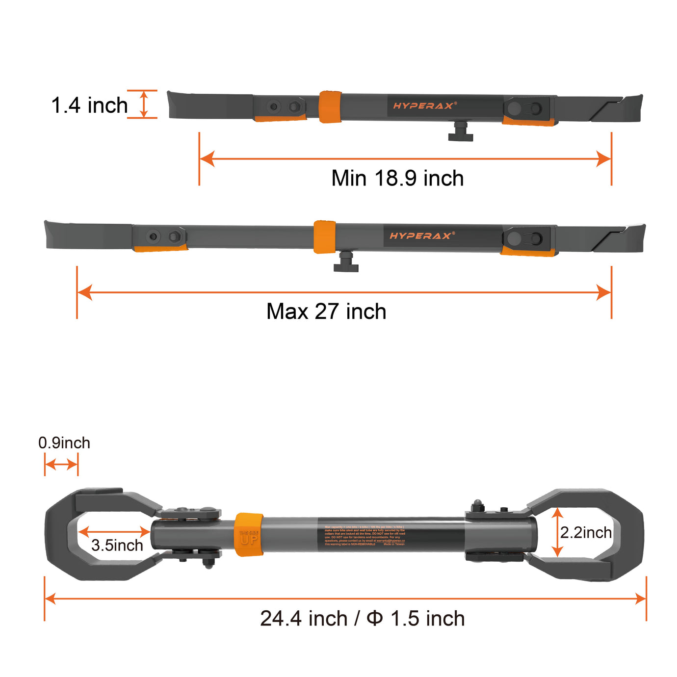 HYPERAX 2024 Step-Thru EBike Adapter