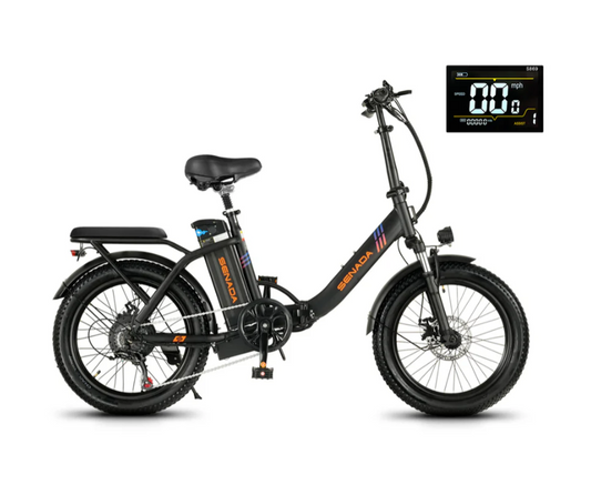 Austin Folding e-Bike by Senada | Fat-Tire | 500W | 62-Mile Range | All-Terrain!