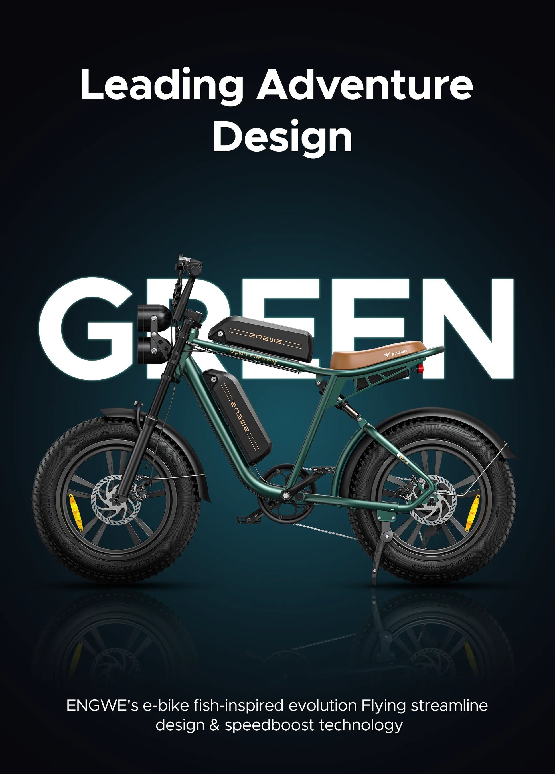 MOVE Electric Scooters - Engwe M20 electric bike leading adventure design 