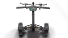 MOVE Electric Scooters - Cycle Board X-Quad 3000 4-Wheel Electric Vehicle topview of the handlebar and LCD display