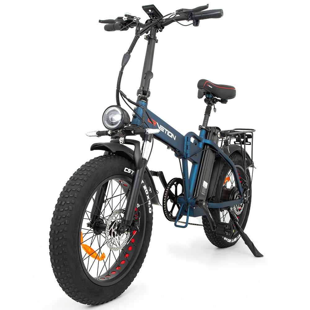 DRVETION At20 Folding Eletric Fat Bike 48V 750W - Cyan Blue