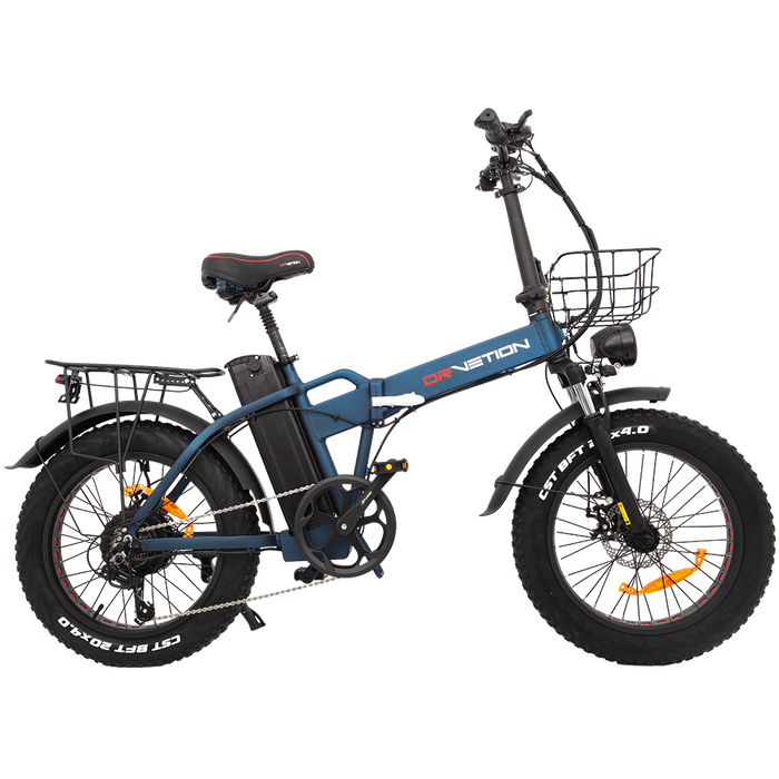 DRVETION At20 Folding Eletric Fat Bike 48V 750W - Cyan Blue