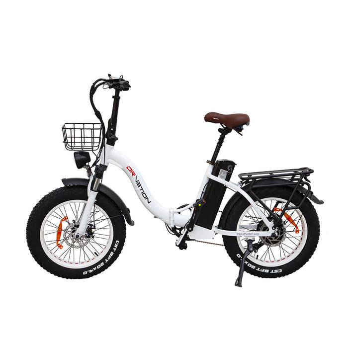 DRVETION CT20 Folding Eletric Fat Bike 48V 750W - Pearl White