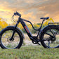 MOVE Electric Scooters - Young Electric E-Explorer Electric Hunting Bike in a grassy plain near a riverbank