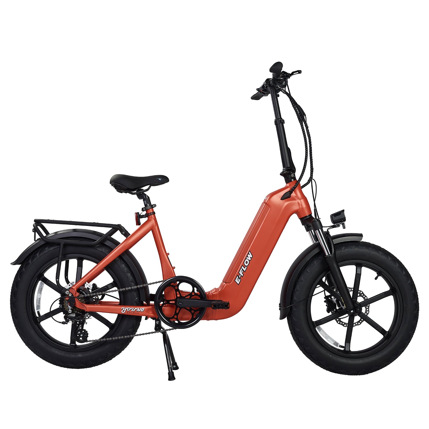 MOVE Electric Scooters - Young Electric E-Flow All Terrain Fat Tire - Radio Orange right sideview