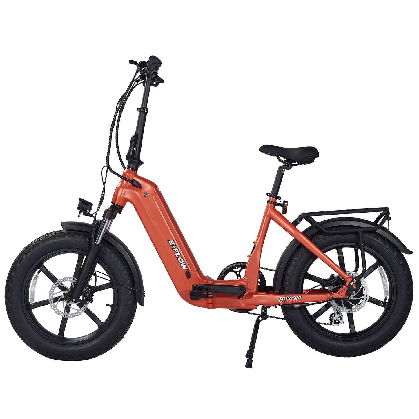 MOVE Electric Scooters - Young Electric E-Flow All Terrain Fat Tire - Radio Orange left sideview