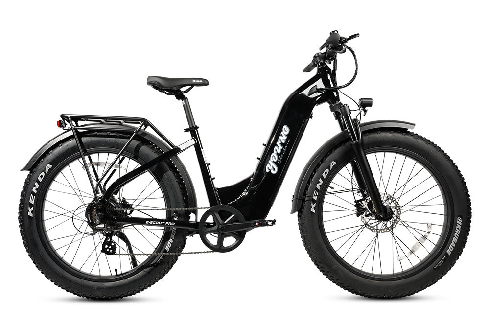 MOVE Electric Scooters - Young Electric E-Scout Pro Step-Through All Terrain Fat Tire Electric Bike rigth sideview