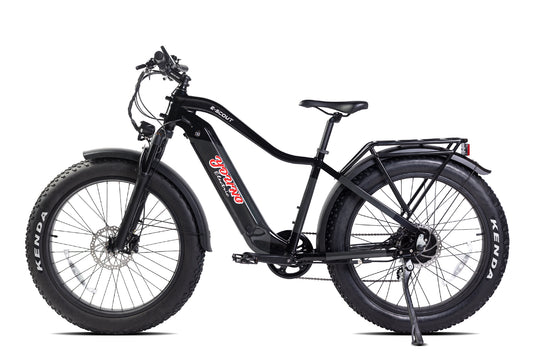 MOVE Electric Scooters - Young Electric E-Scout All Terrain Fat Tire Electric Bike left sideview