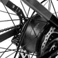 MOVE Electric Scooters - Young Electric E-Scout All Terrain Fat Tire Electric Bike close-up to the rear tire and cables 