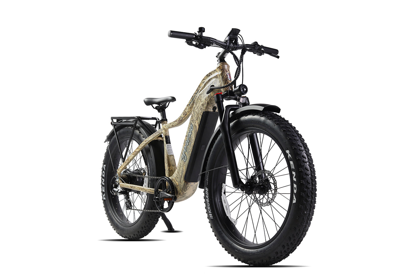 MOVE Electric Scooters - Young Electric E-Scout Pro All Terrain Fat Tire Electric Hunting Bike angled left frontview