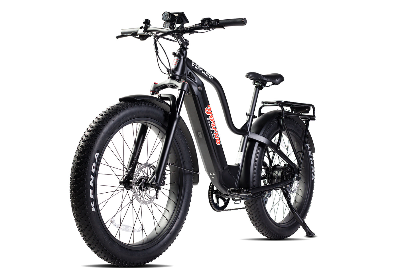 MOVE Electric Scooters - Young Electric E-Explorer Electric Hunting Bike - Black angled left frontview