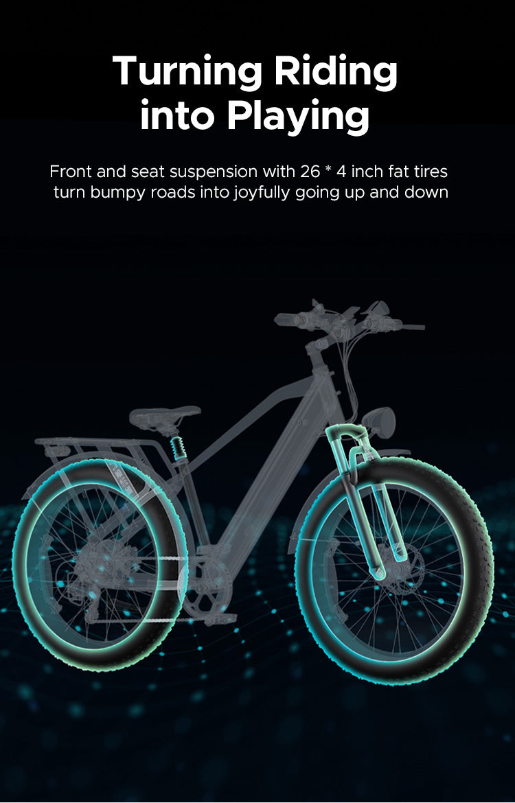 MOVE Electric Scooters - Engwe E26 26*4 inches fat tires