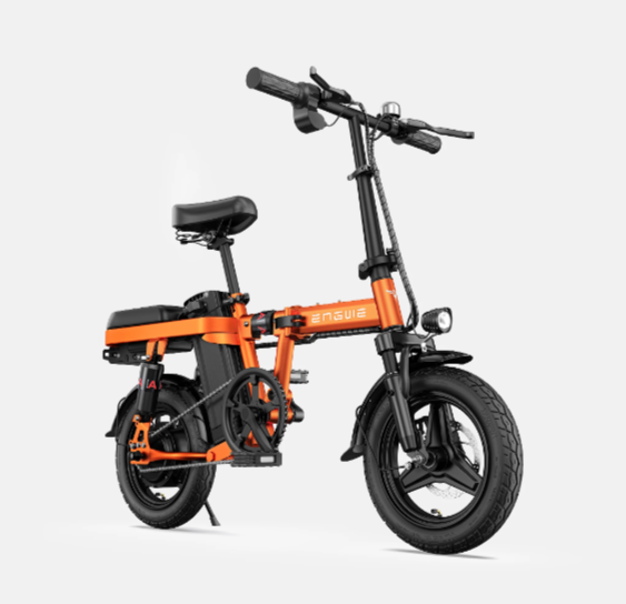 MOVE Electric Scooters - Engwe T14 mini foldable electric bike orange