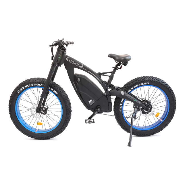 ECOTRIC 48V Bison Electric Bike - Matt Black