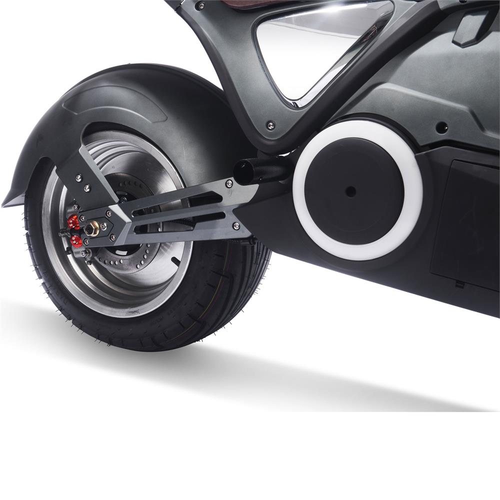 MOVE Electric Scooters - MotoTec Typhoon 3000W Electric Scooter close-up for the rear wheel