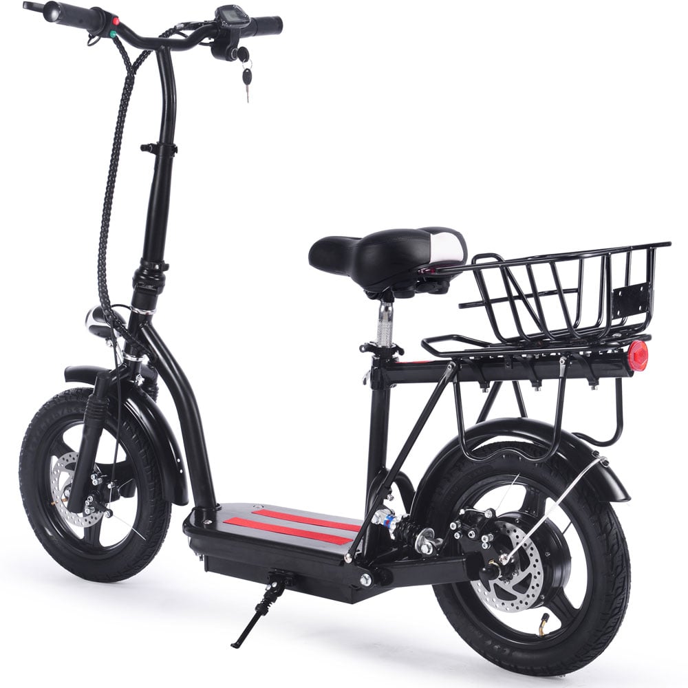 MOVE Electric Scooters - MotoTec 350W Electric Scooter angled left rearview