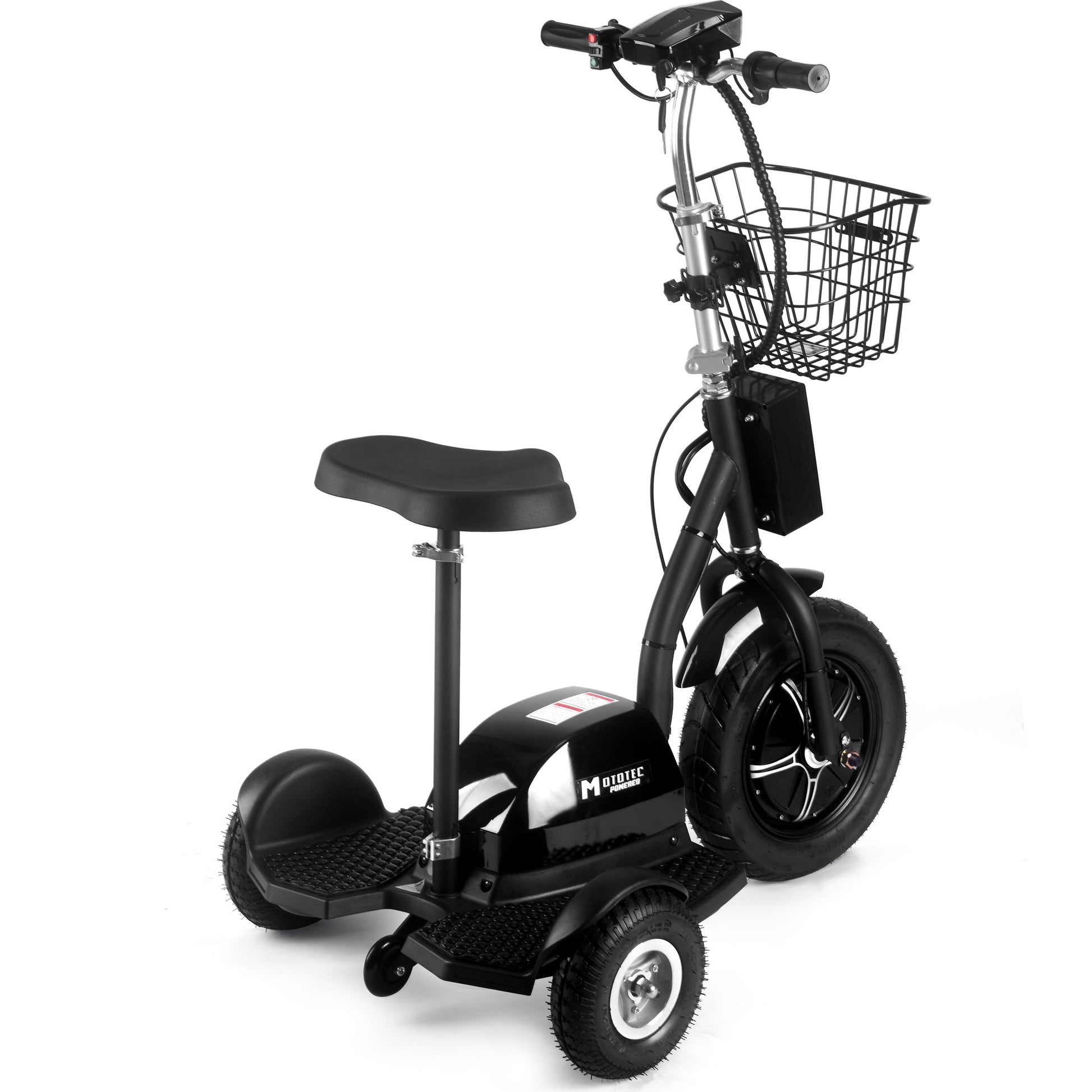 MOVE Electric Scooters - MotoTec Electric Trike 500W angled right rearview