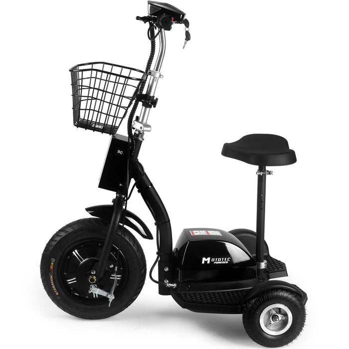 MOVE Electric Scooters - MotoTec Electric Trike 500W left sideview