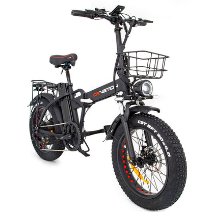 DRVETION At20 Folding Eletric Fat Bike 48V 750W - Black