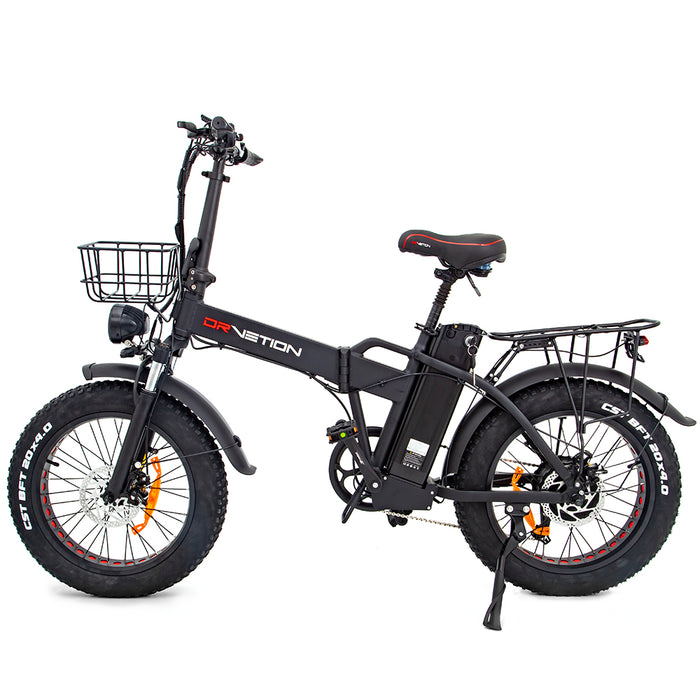 DRVETION At20 Folding Eletric Fat Bike 48V 750W - Black