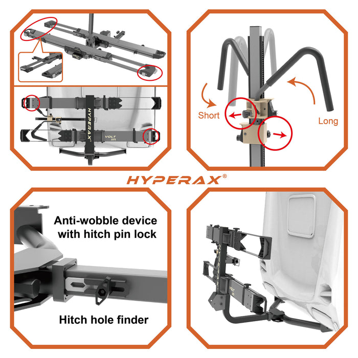 HYPERAX Volt Lift - Patented Lift Assisted Premium Bike Rack