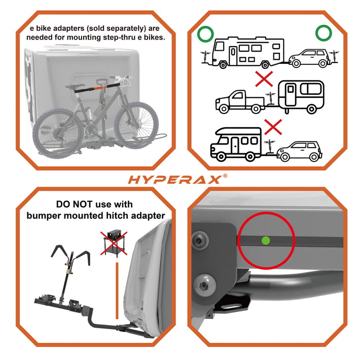 HYPERAX Volt Lift - Patented Lift Assisted Premium Bike Rack