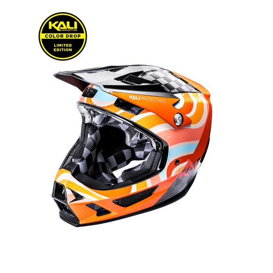 Kali Protectives Trinity Carbon Full Face MTB Helmet – Carbon Fiber Shell, FidLock Buckle, Downhill Certified