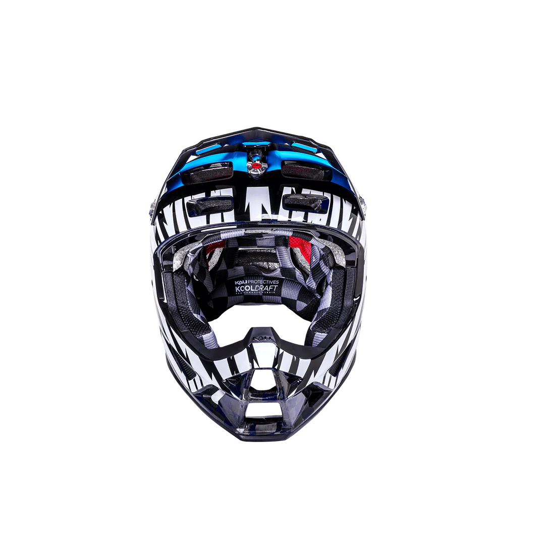Kali Protectives Trinity Carbon Full Face MTB Helmet – Carbon Fiber Shell, FidLock Buckle, Downhill Certified