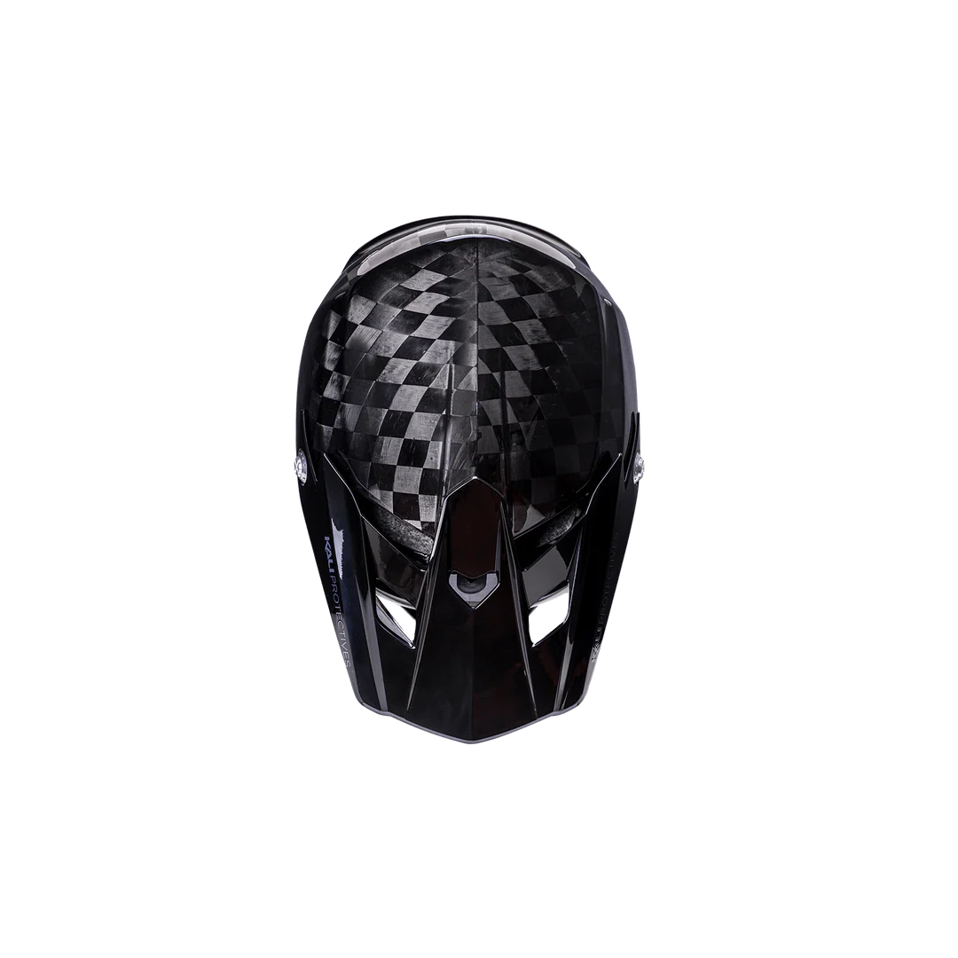 Kali Protectives Trinity Carbon Full Face MTB Helmet – Carbon Fiber Shell, FidLock Buckle, Downhill Certified