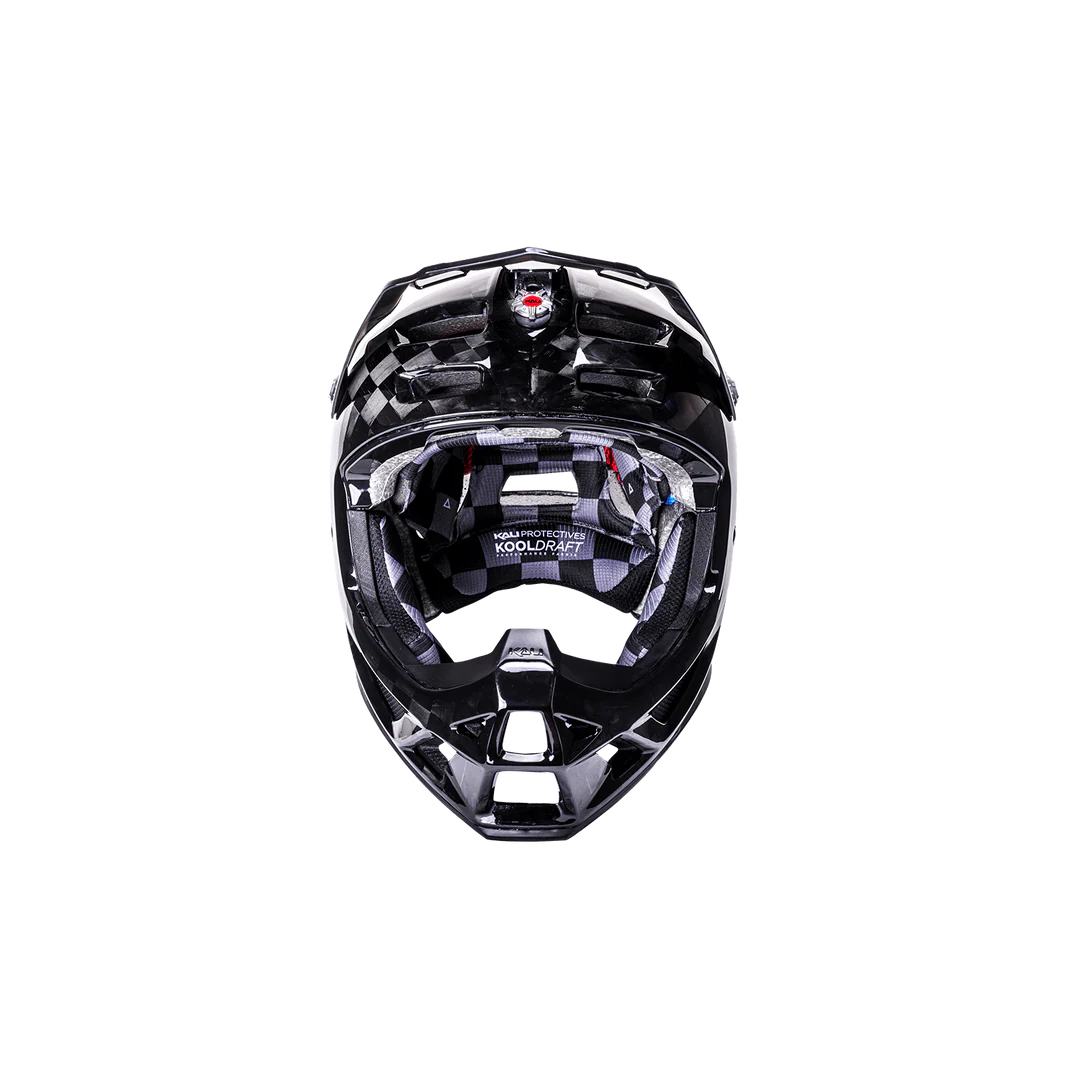Kali Protectives Trinity Carbon Full Face MTB Helmet – Carbon Fiber Shell, FidLock Buckle, Downhill Certified