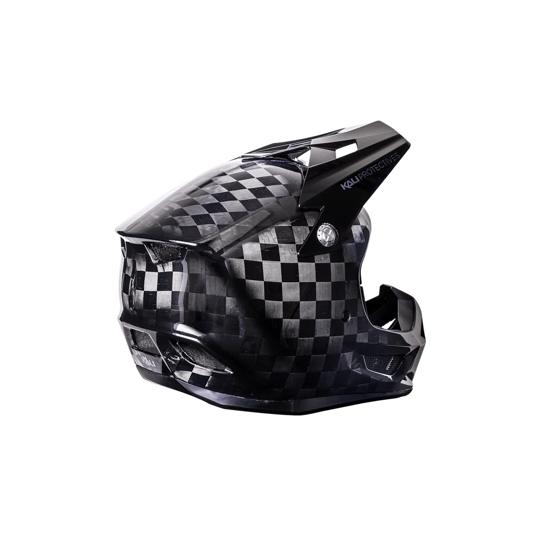 Kali Protectives Trinity Carbon Full Face MTB Helmet – Carbon Fiber Shell, FidLock Buckle, Downhill Certified