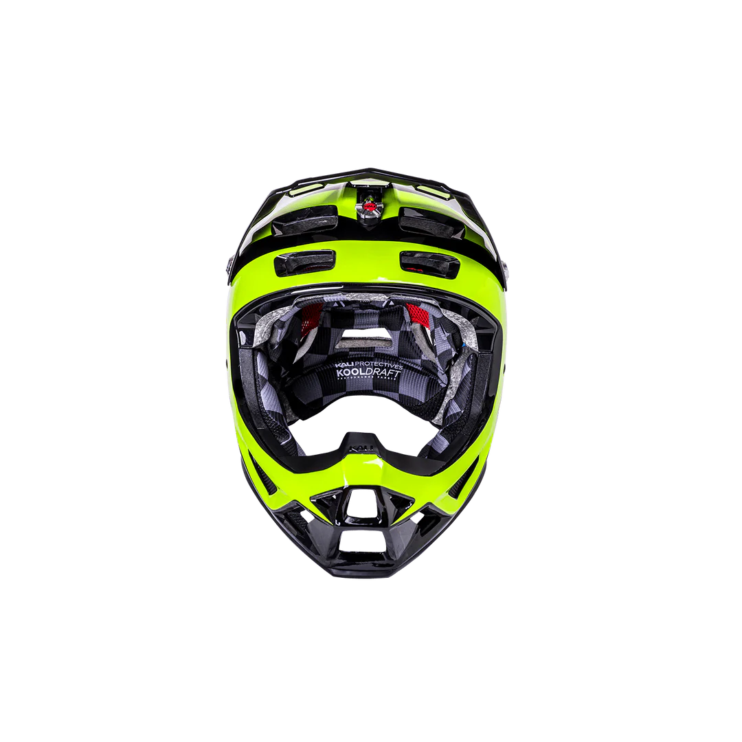 Kali Protectives Trinity Carbon Full Face MTB Helmet – Carbon Fiber Shell, FidLock Buckle, Downhill Certified