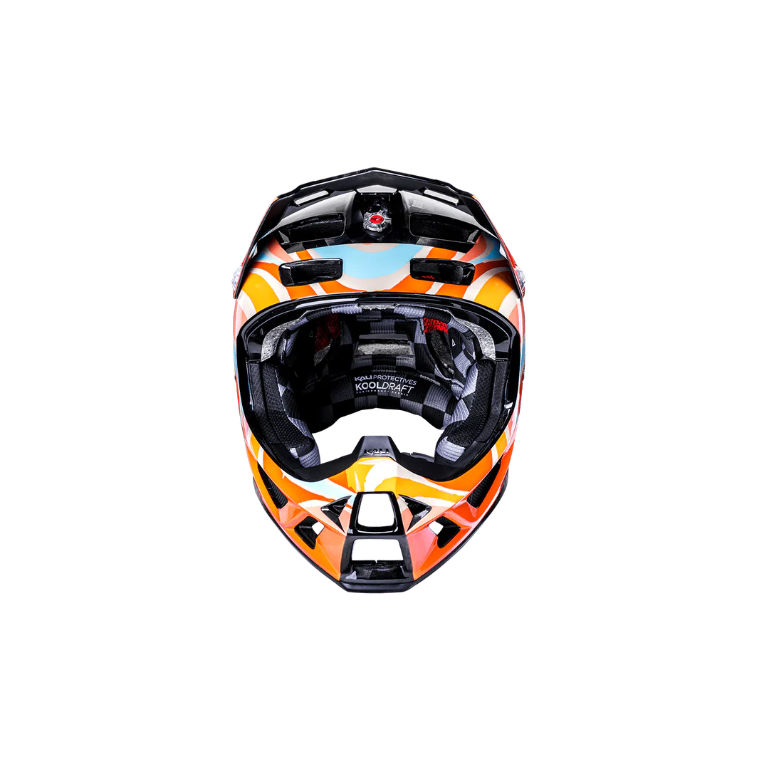 Kali Protectives Trinity Carbon Full Face MTB Helmet – Carbon Fiber Shell, FidLock Buckle, Downhill Certified