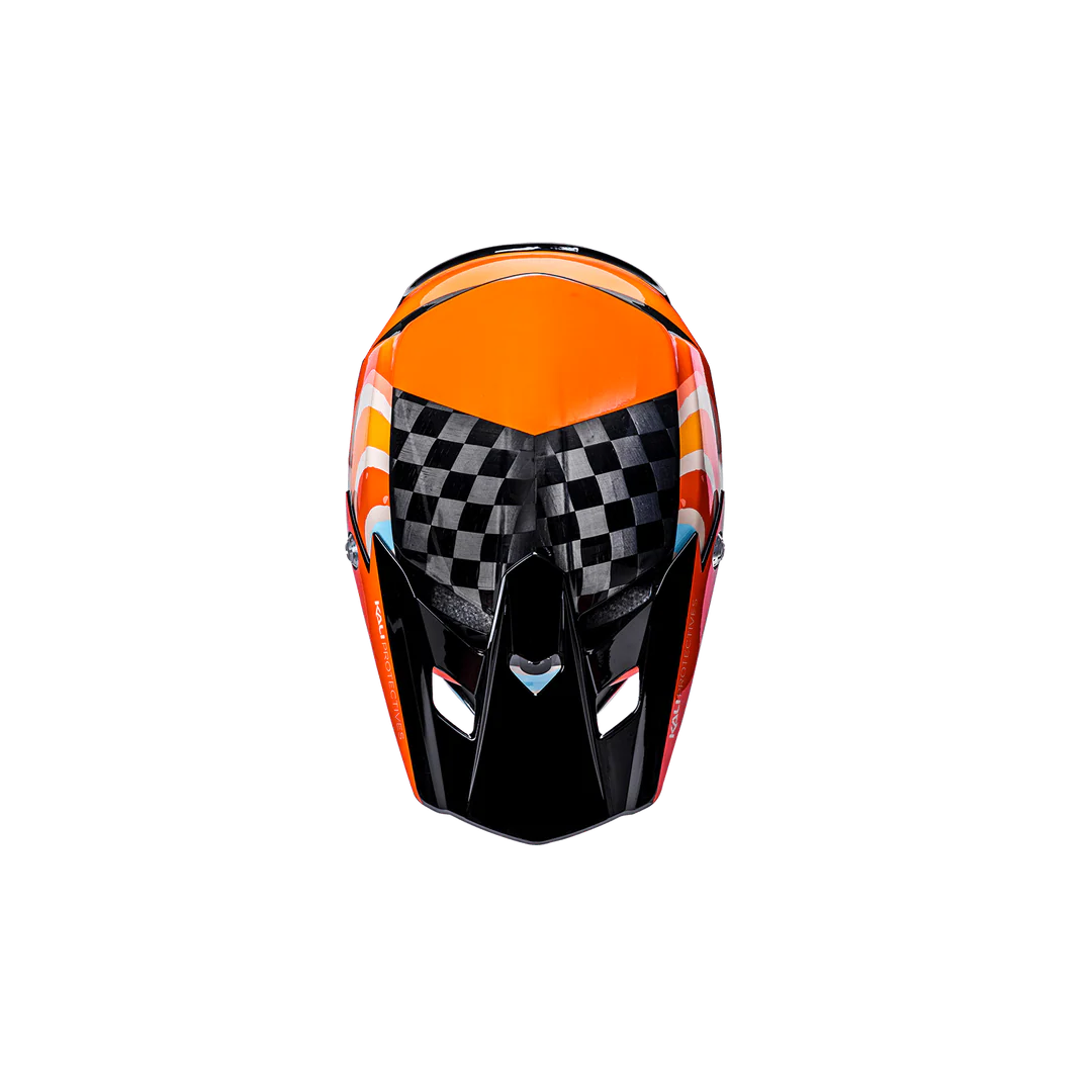 Kali Protectives Trinity Carbon Full Face MTB Helmet – Carbon Fiber Shell, FidLock Buckle, Downhill Certified